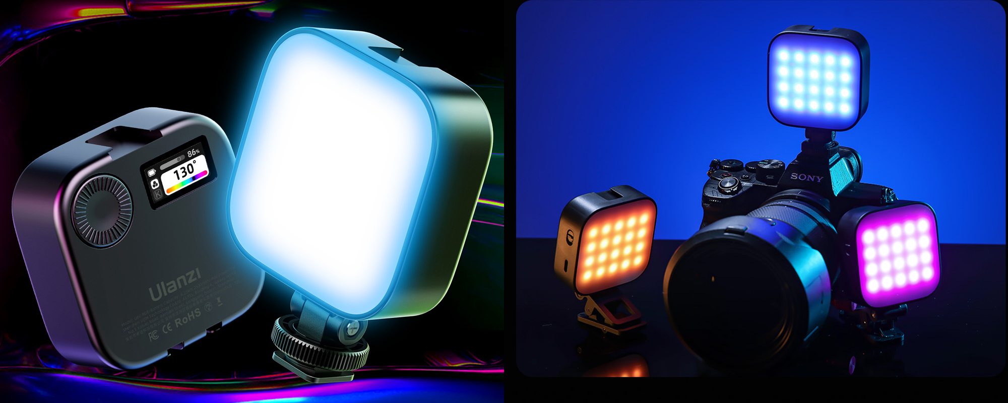 Lampa LED Ulanzi U60 - RGB, WB (2500 K - 9000 K)