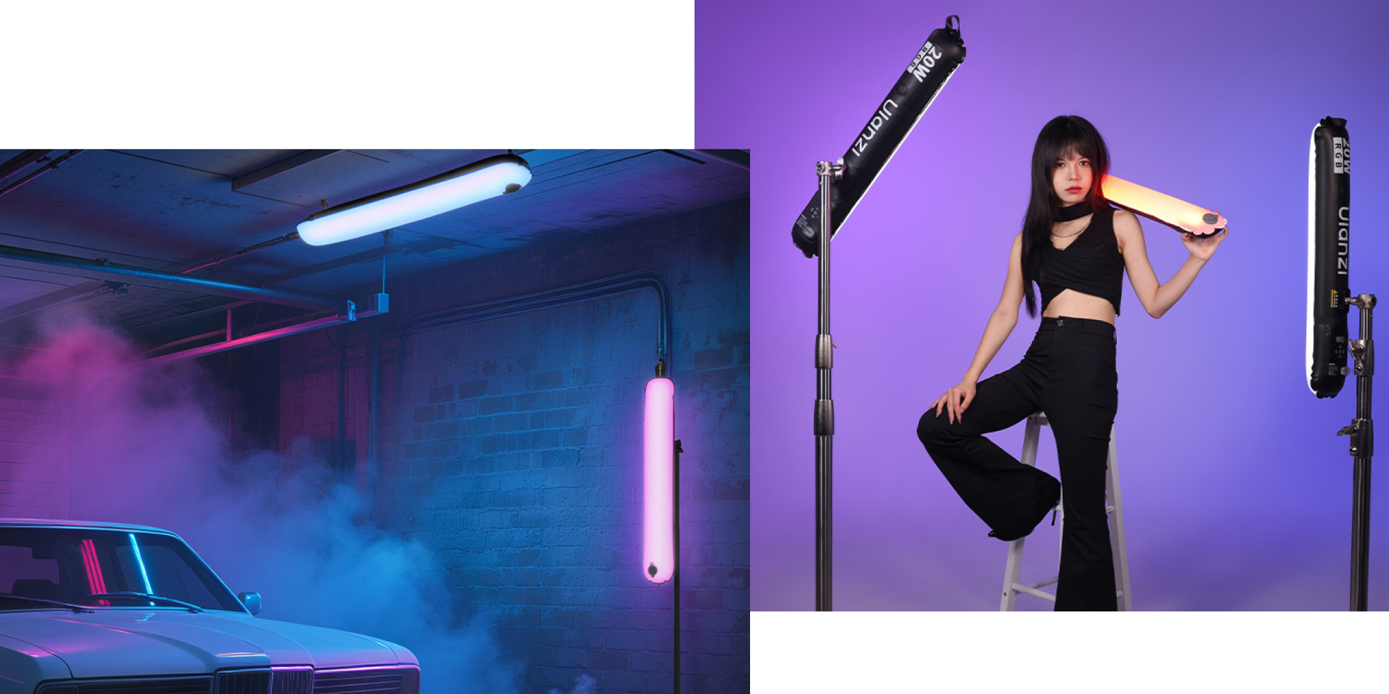 Lampa LED Ulanzi UA20C - RGB, WB (1800 K - 10000 K)