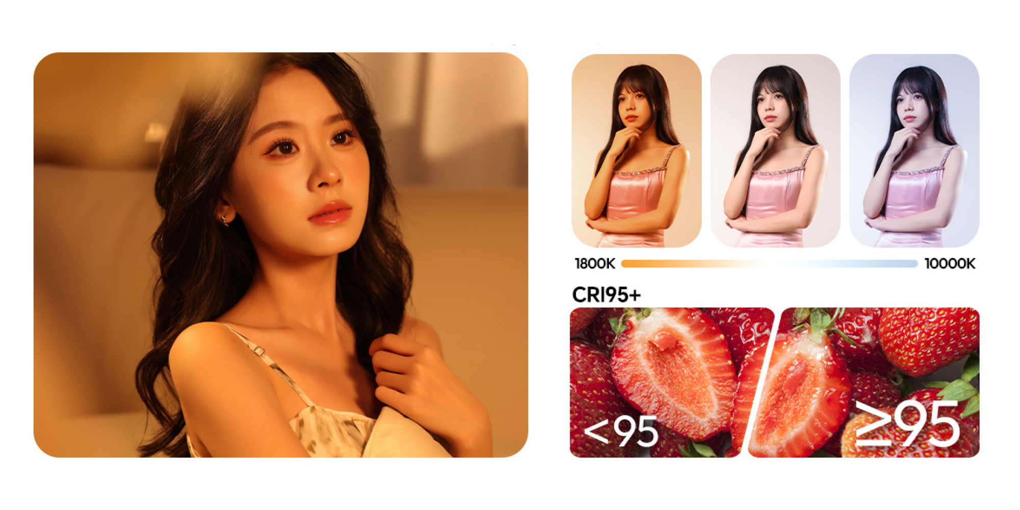 Lampa LED Ulanzi UA20C - RGB, WB (1800 K - 10000 K)