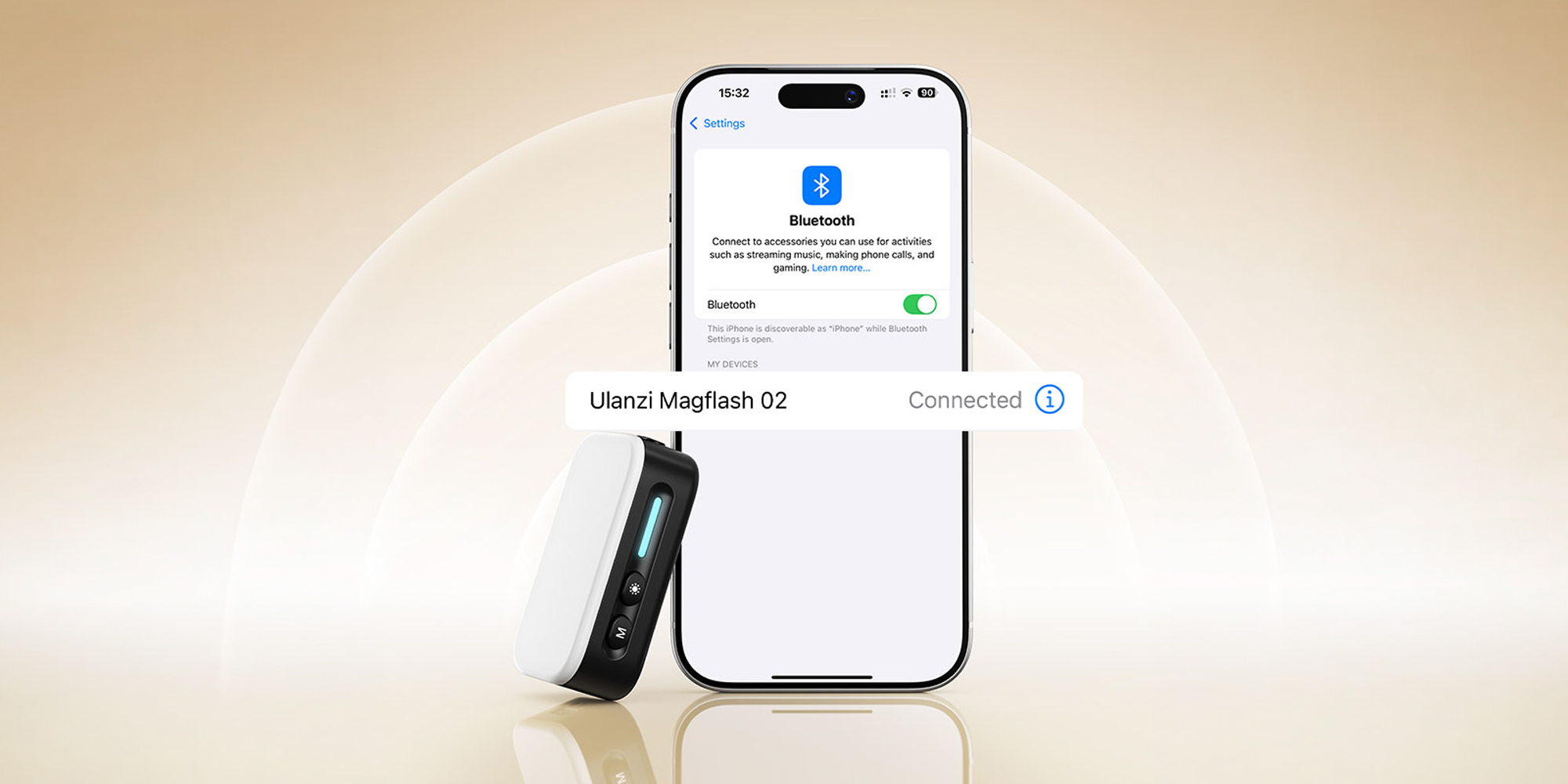 Lampa błyskowa Ulanzi M02 do smartfona - WB (5600 K)