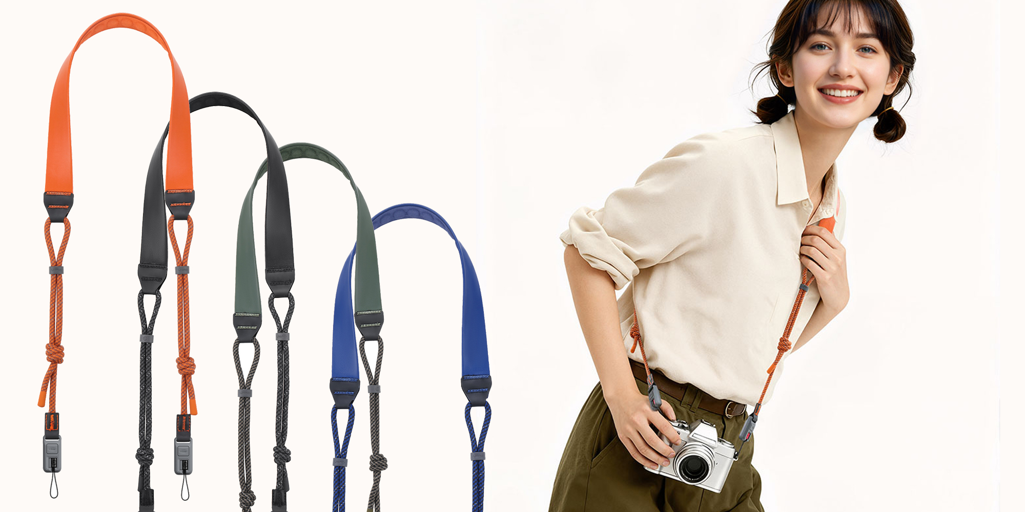 Pasek do aparatu Ulanzi CSS2 U-Snap - niebieski