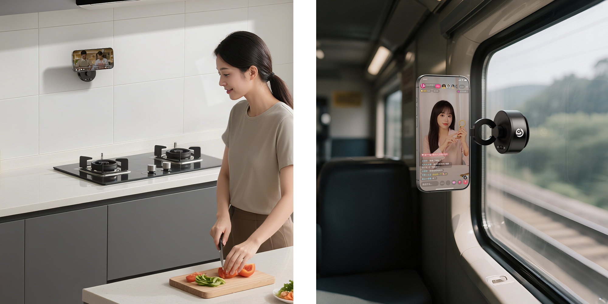 width=100% Przyssawka Ulanzi SK-22 do smartfona