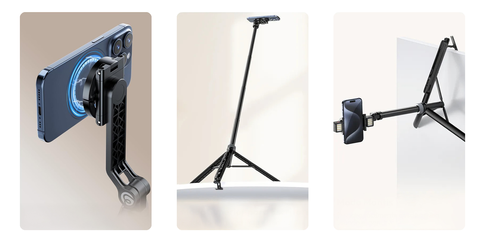 width=100% Selfie stick Ulanzi TT88 - czarny