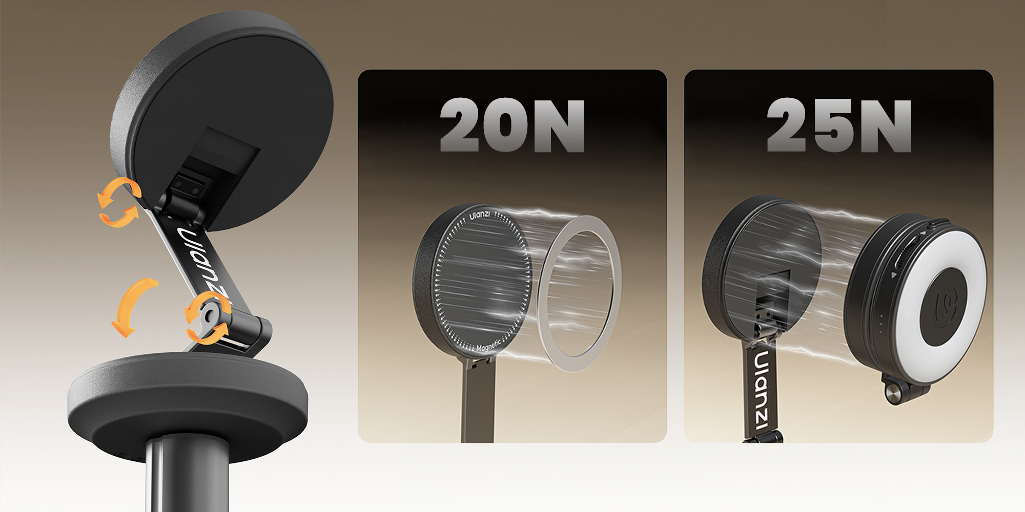 width=100% Statyw Ulanzi MT85 do smartfona - czarny