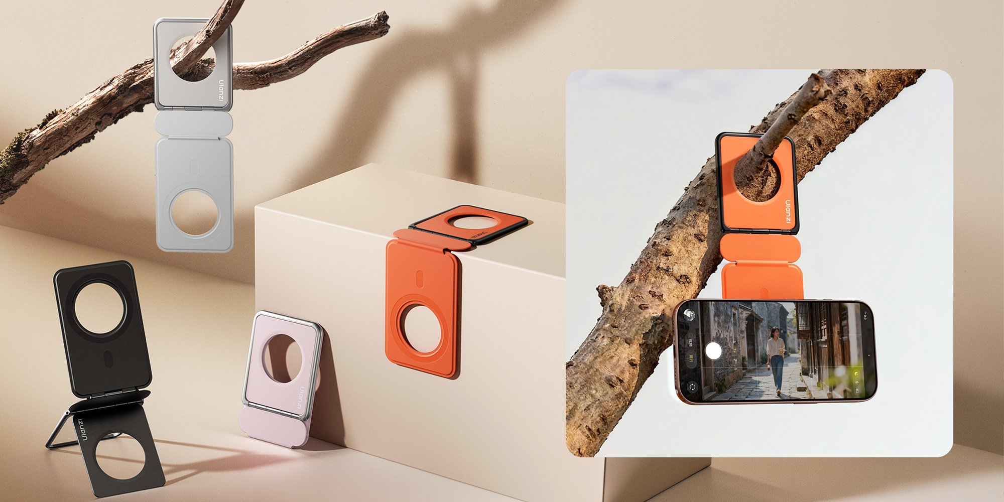 Statyw Ulanzi PS01 z uchwytem magnetycznym - szary