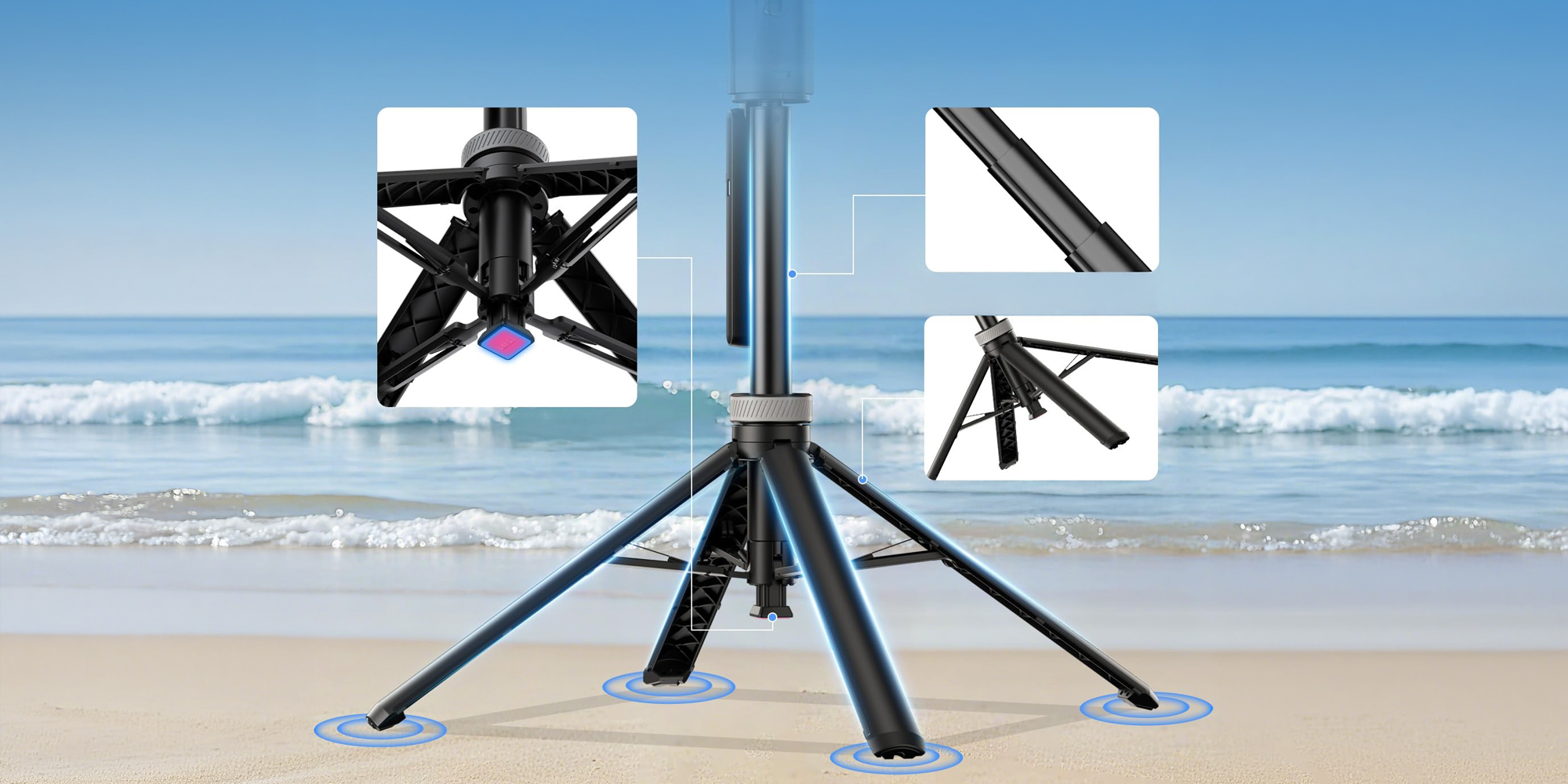 Statyw Ulanzi TT23 z funkcją trackingu do smartfona