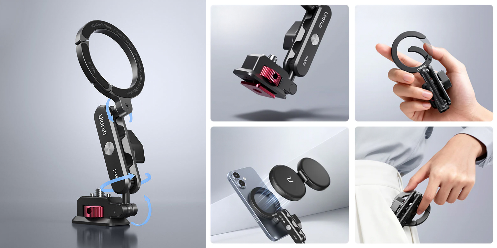 Uchwyt magnetyczny do smartfona Ulanzi MA56 z ramieniem przegubowym