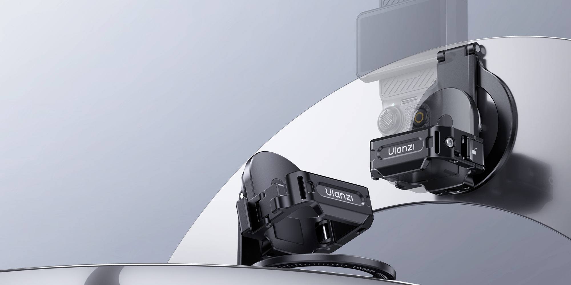 width=100% Uchwyt montażowy Ulanzi PM01 Magsafe do Osmo Pocket 3 bez kamery