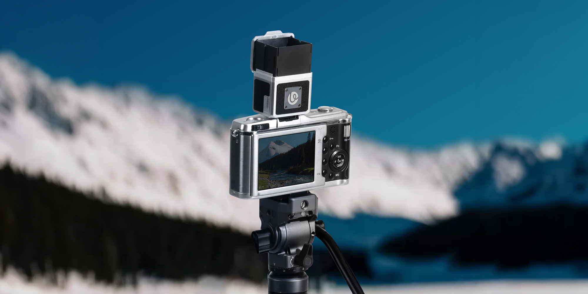 width=100% Wizjer Ulanzi VF01 - srebrny