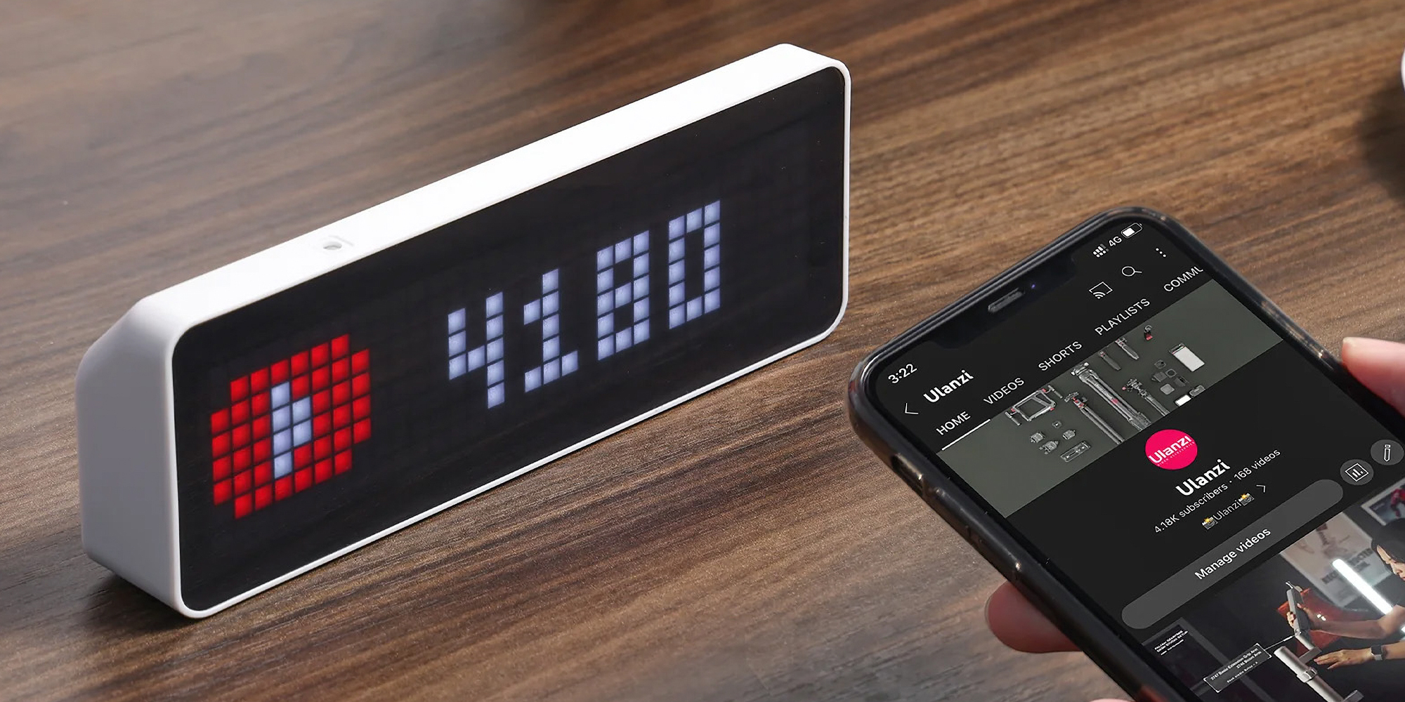 Zegar Ulanzi TC001 Smart Pixel Clock