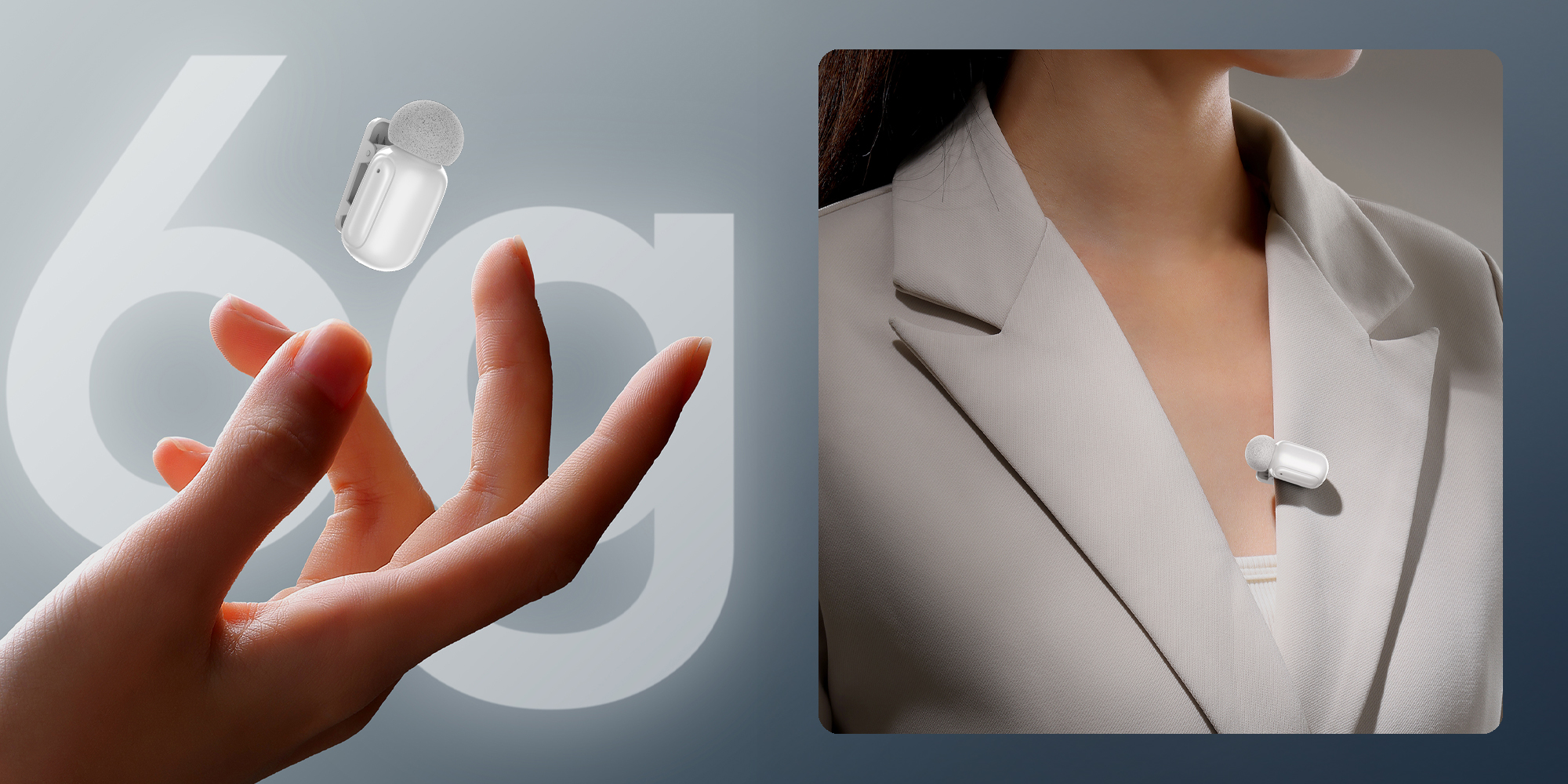 Zestaw do bezprzewodowej transmisji dźwięku Ulanzi A200 Mini Mic - czarno-biały