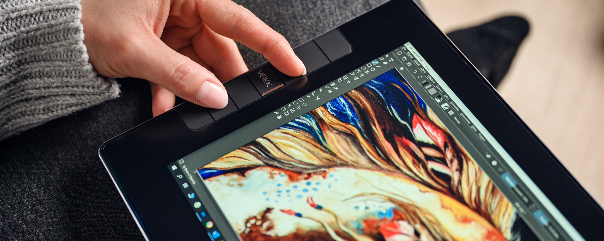 Veikk Studio VK1200 - Tablet Gráfico de Nível Profissional