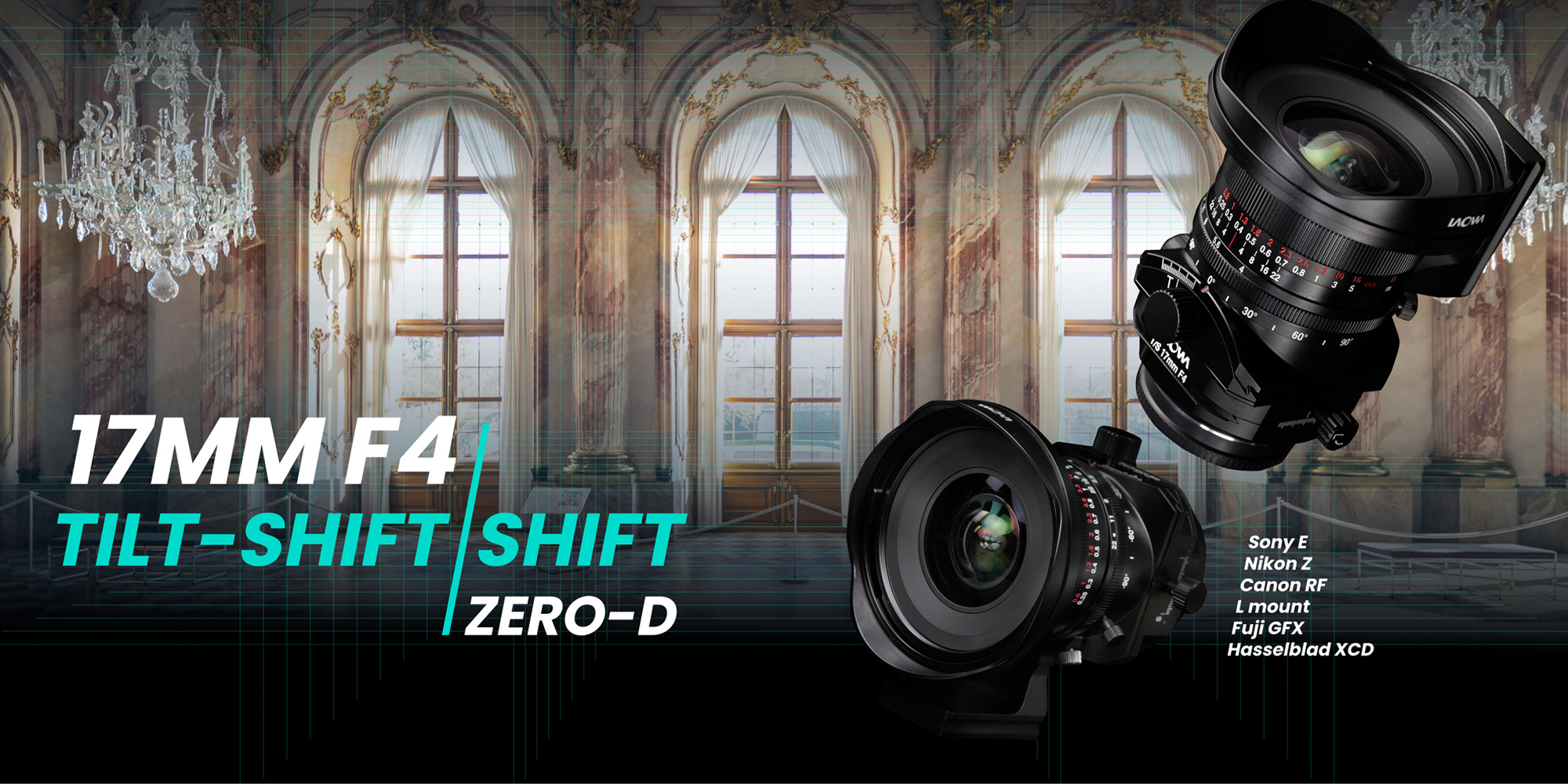 Obiektyw Laowa 17 mm f/4 Zero-D Shift do Canon RF