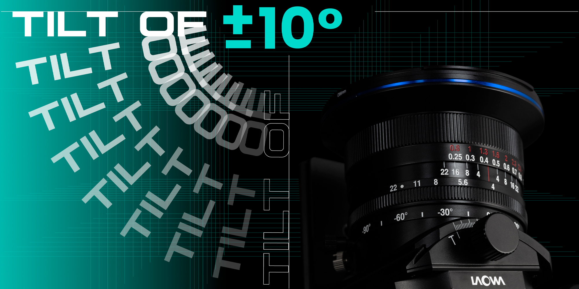 width=100% Obiektyw Laowa 17 mm f/4 Zero-D Tilt-Shift do Canon RF