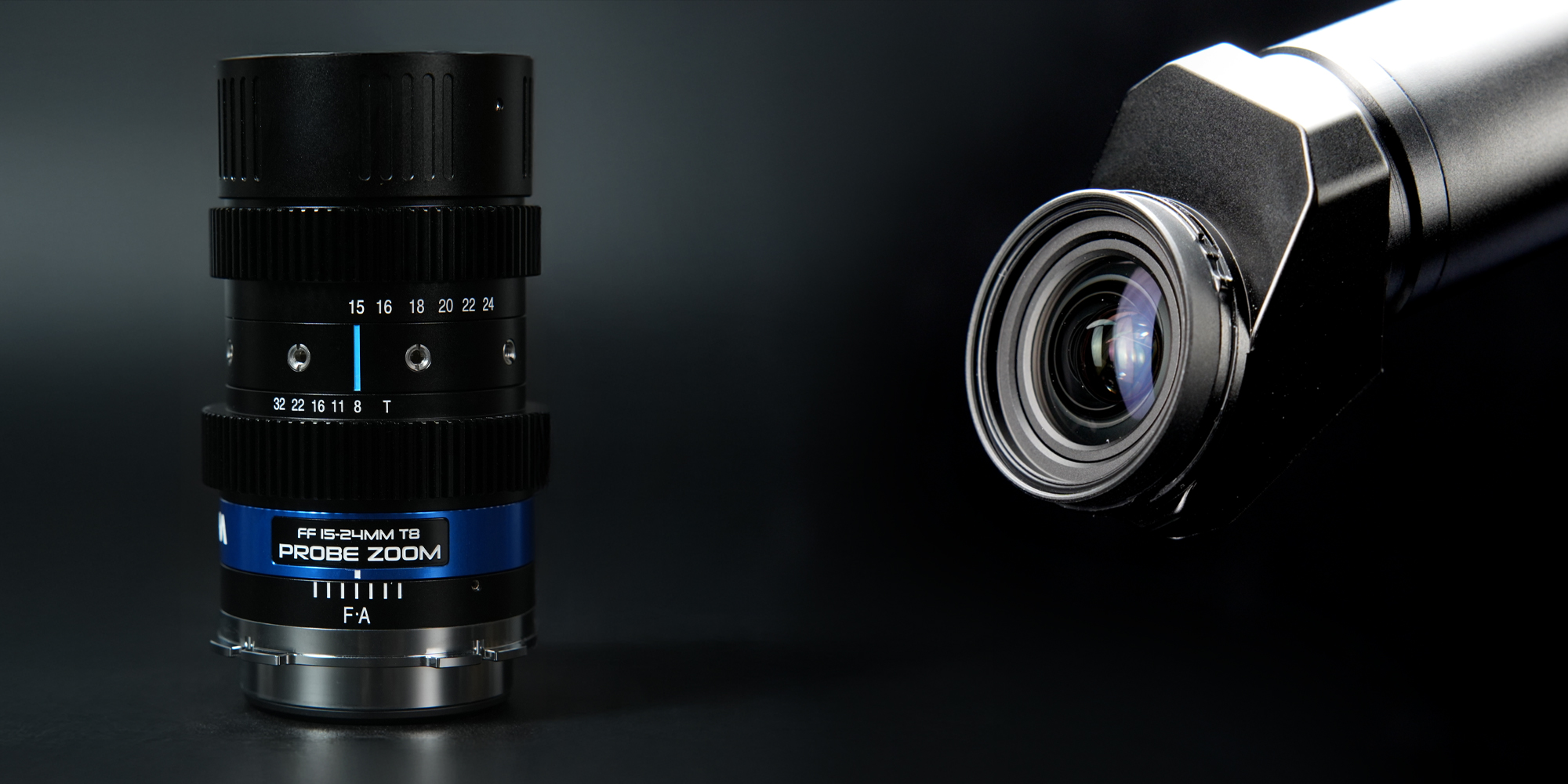 width=100% Obiektyw Laowa Probe Zoom 15-24 mm T8 z elementem optycznym 35 stopni do Arri PL