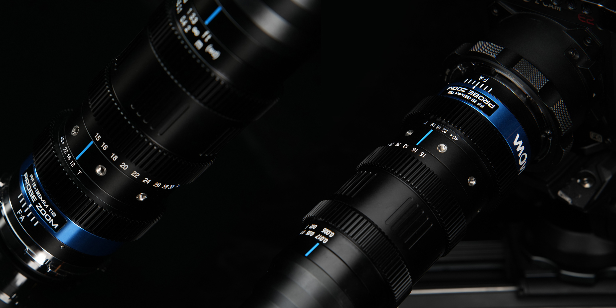 width=100% Obiektyw Laowa Probe Zoom 15-35 mm T12 z elementem optycznym 90 stopni do Arri PL