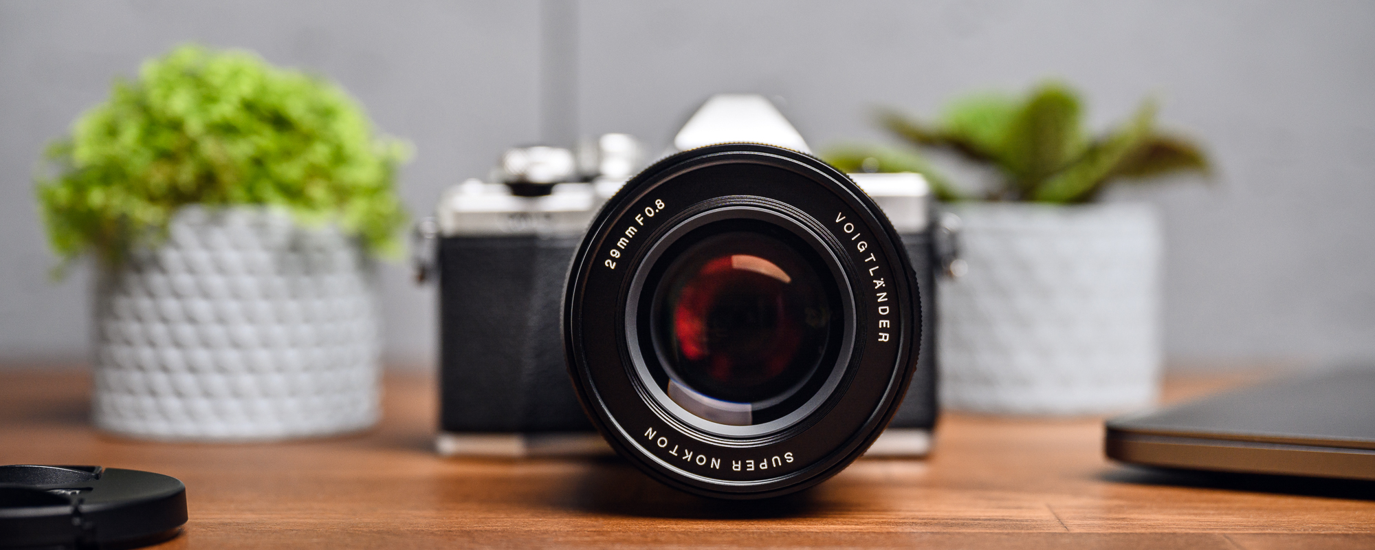 Voigtlander Super Nokton 29mm f/0.8 lens for Micro 4/3 on camera