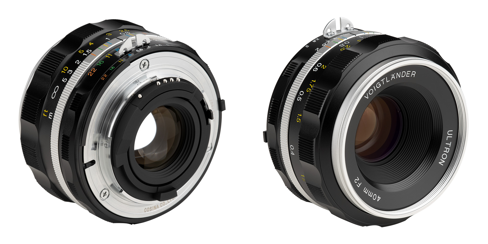 Obiektyw Voigtlander Ultron SL IIs 40 mm f/2,0 do Nikon F - srebrny - Bagnet Nikon F