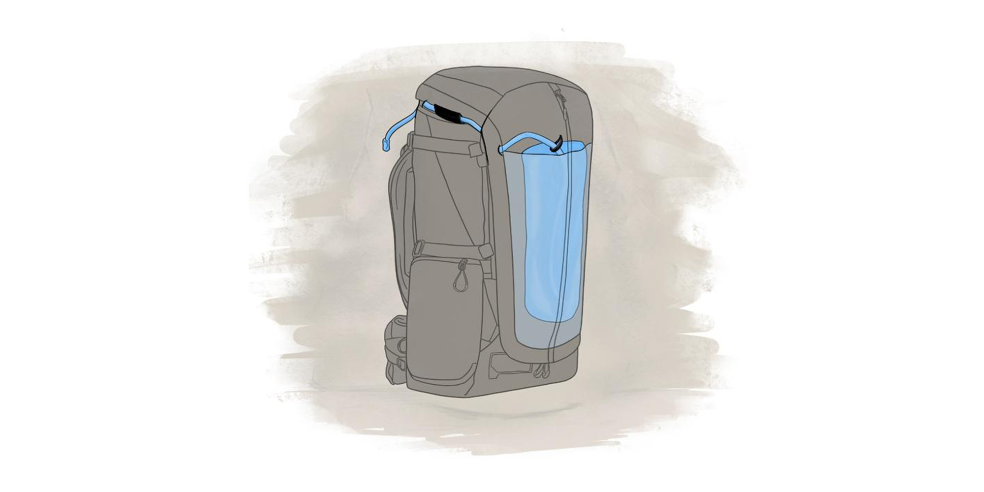 Wandrd Fernweh trekking backpack - space for bottle