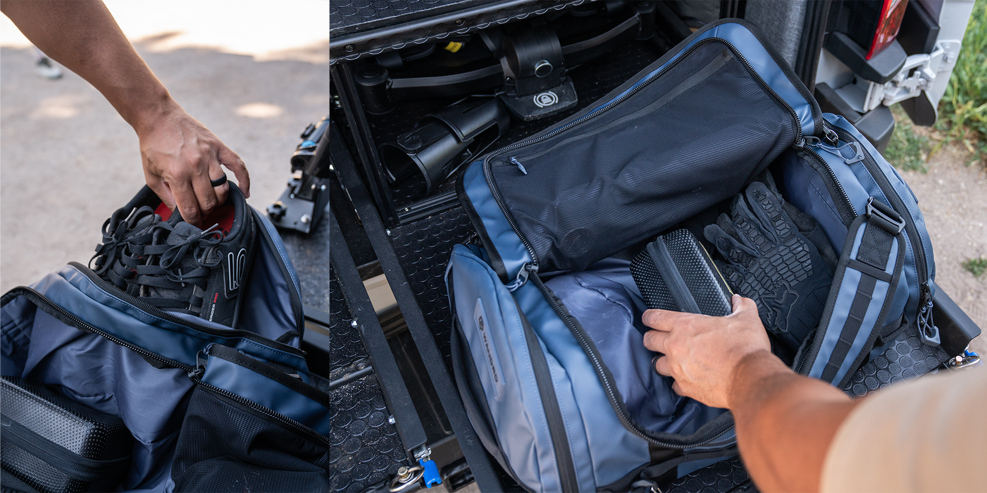 width=100% Torba Wandrd Carryall Duffel 40 l - niebieska