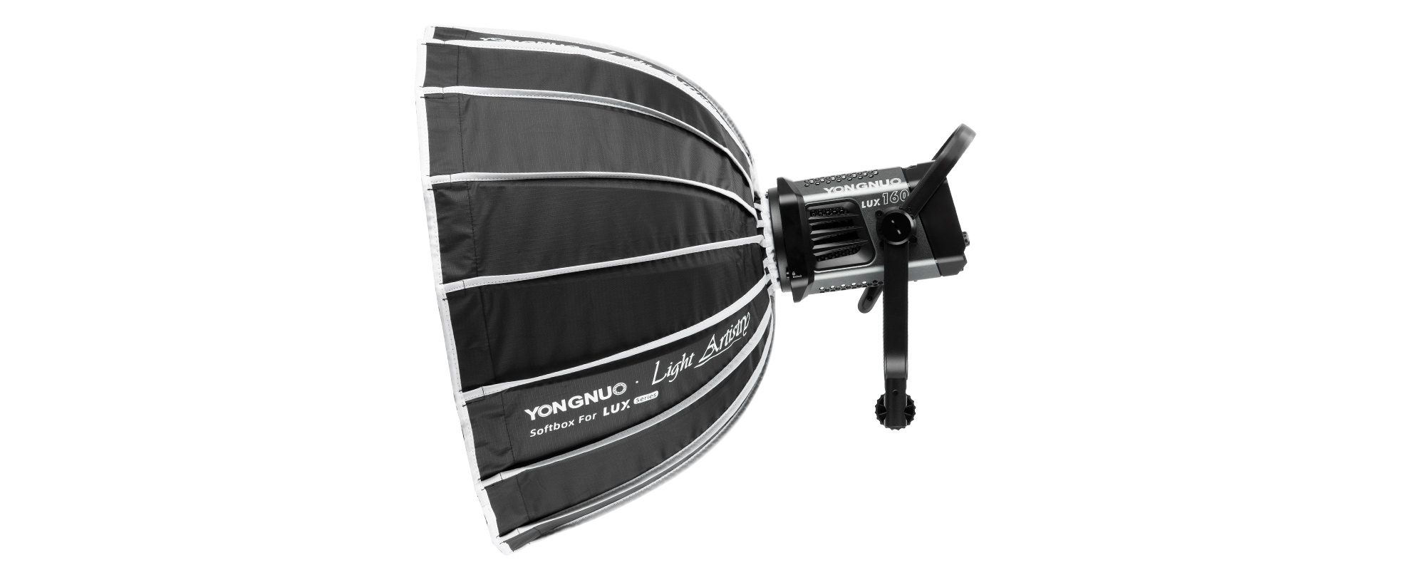 Lampa LED Yongnuo LUX160 - WB (3200 K - 5600 K) z softboxem