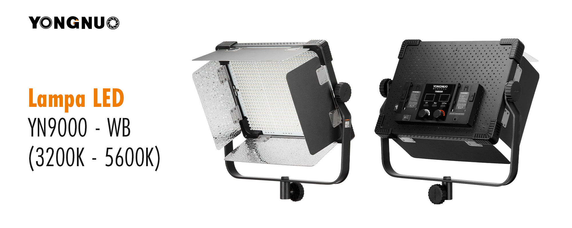 Lampa LED Yongnuo YN9000 - WB (3200 K - 5600 K)