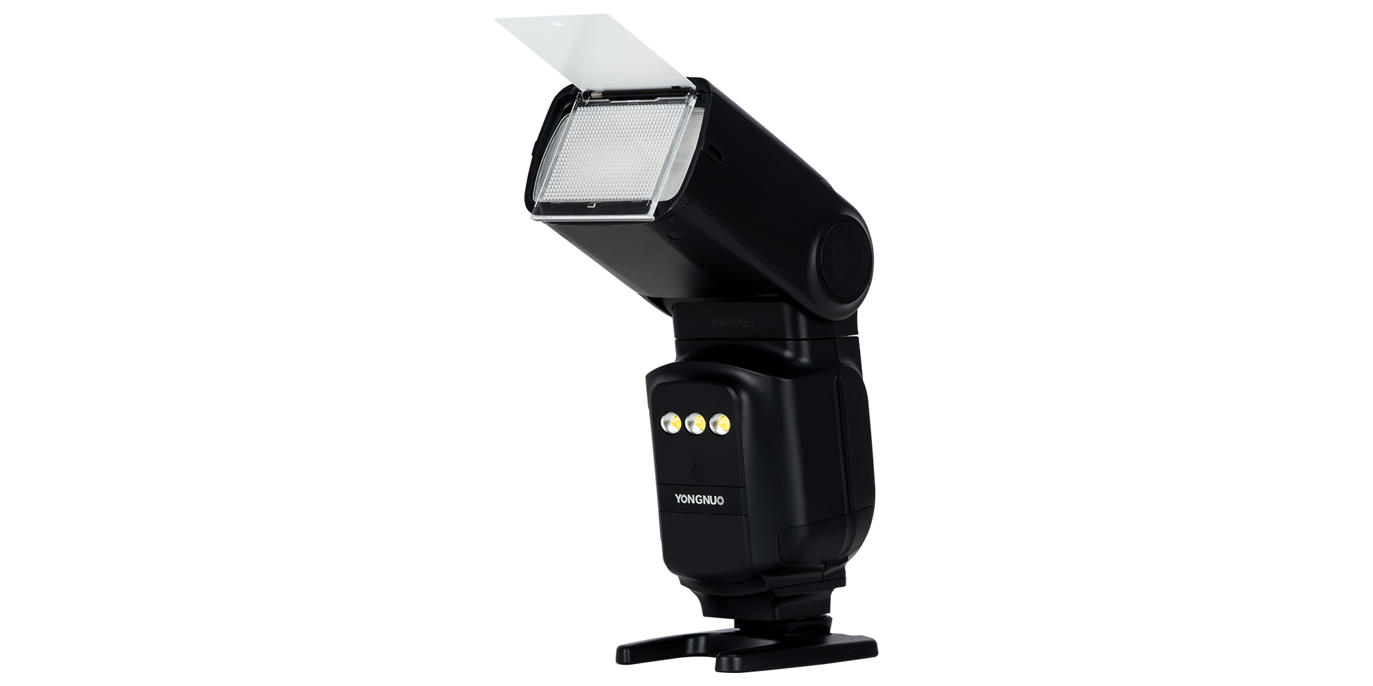 Lampa błyskowa Yongnuo YN968EX-RT III do Canon z wyjętym odbłyśnikiem i dyfuzorem