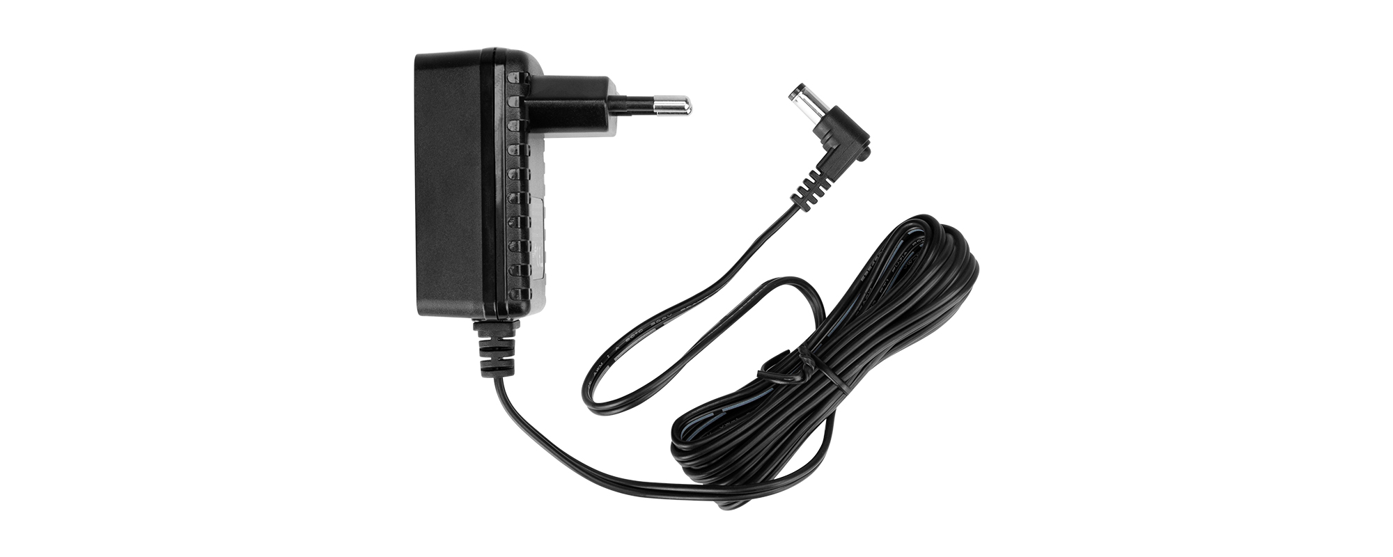 Yongnuo FJ-SW126G1202000E AC Power Adapter - 12 V / 2 A, DC 5.5 / 2.5 mm plug top view of entire kit