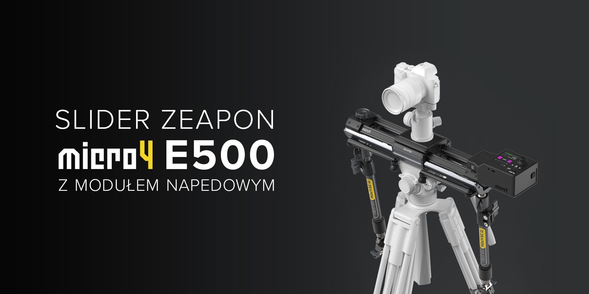 Slider Zeapon Micro 4 E500 z modułem napędowym