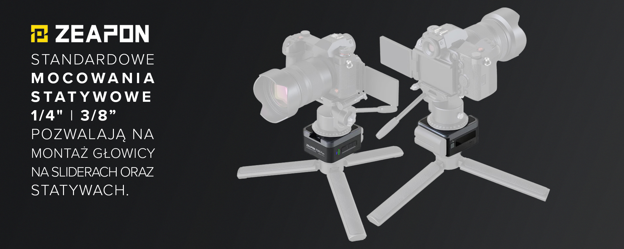Slider Zeapon Micro 4 E700 z modułem napędowym i głowicą obrotową Pons - Obrót o 360º
