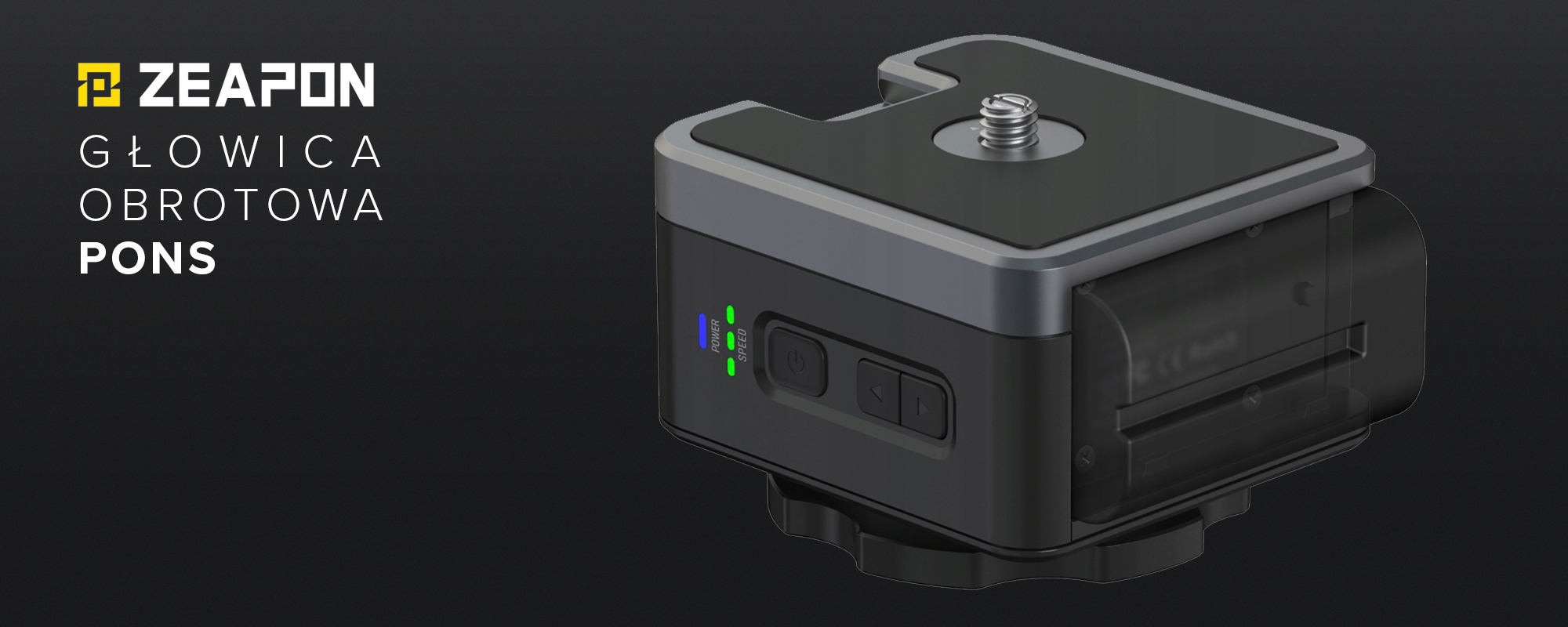 Slider Zeapon Micro 4 E700 z modułem napędowym i głowicą obrotową Pons - Głowica obrotowa Zeapon Pons