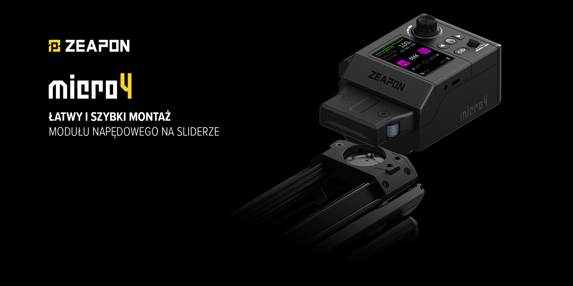 Slider Zeapon Micro 4 M500 - Skorzystaj z automatyzacji ruchu
