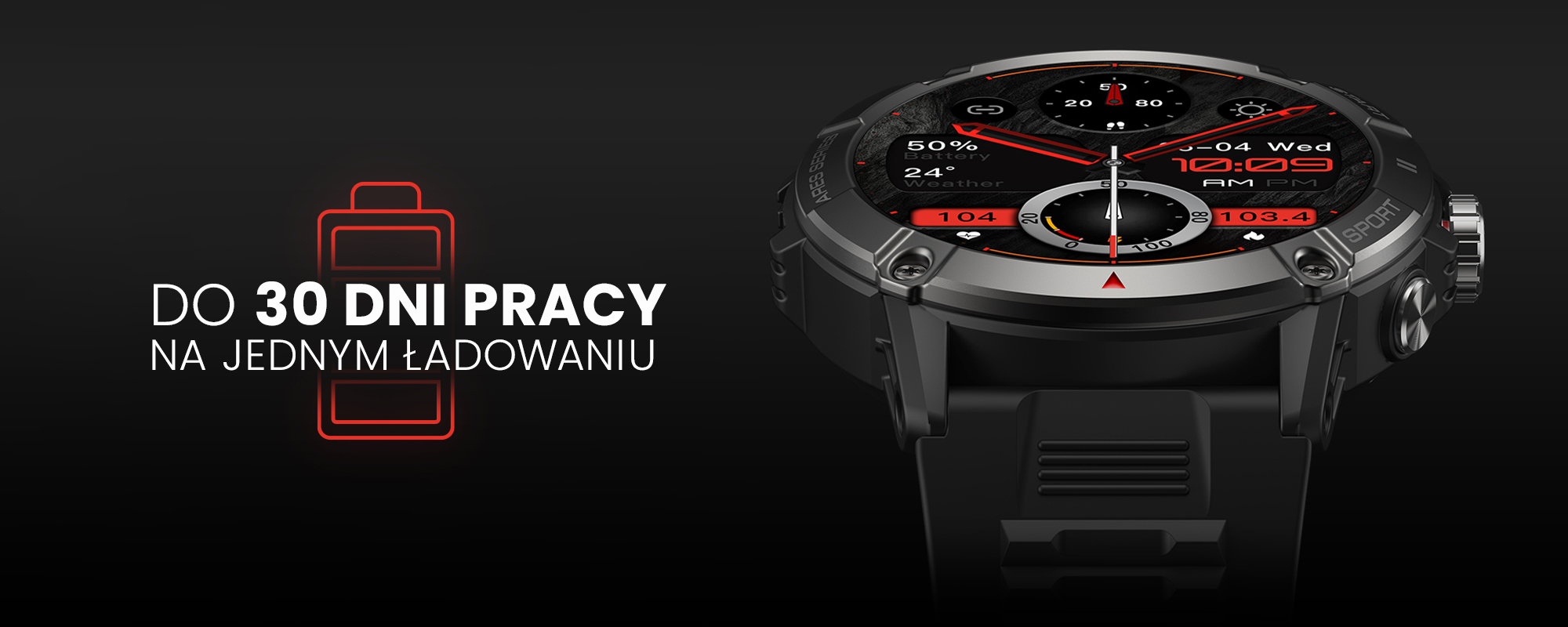Smartwatch Zeblaze Ares 3 - zielony