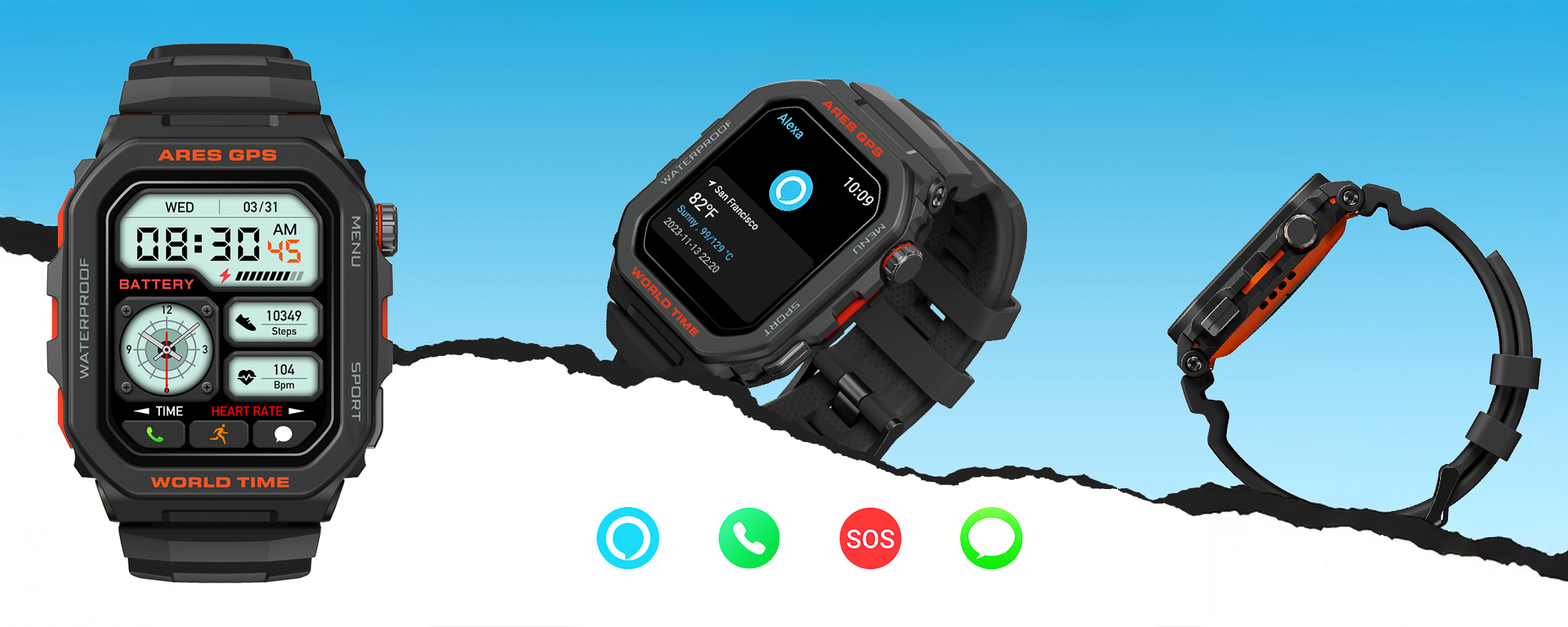 Smartwatch Zeblaze Ares GPS - czarny