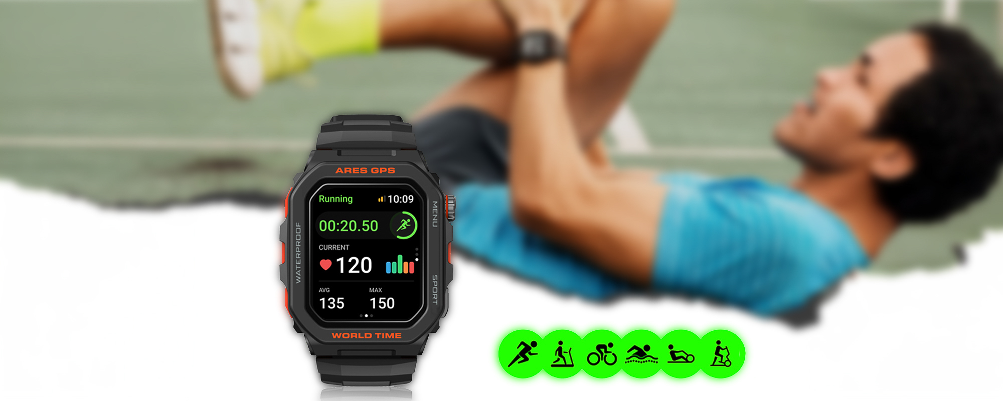 Smartwatch Zeblaze Ares GPS - czarny