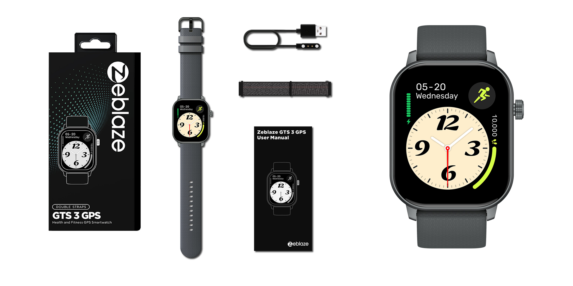 Smartwatch Zeblaze GTS 3 GPS - szary