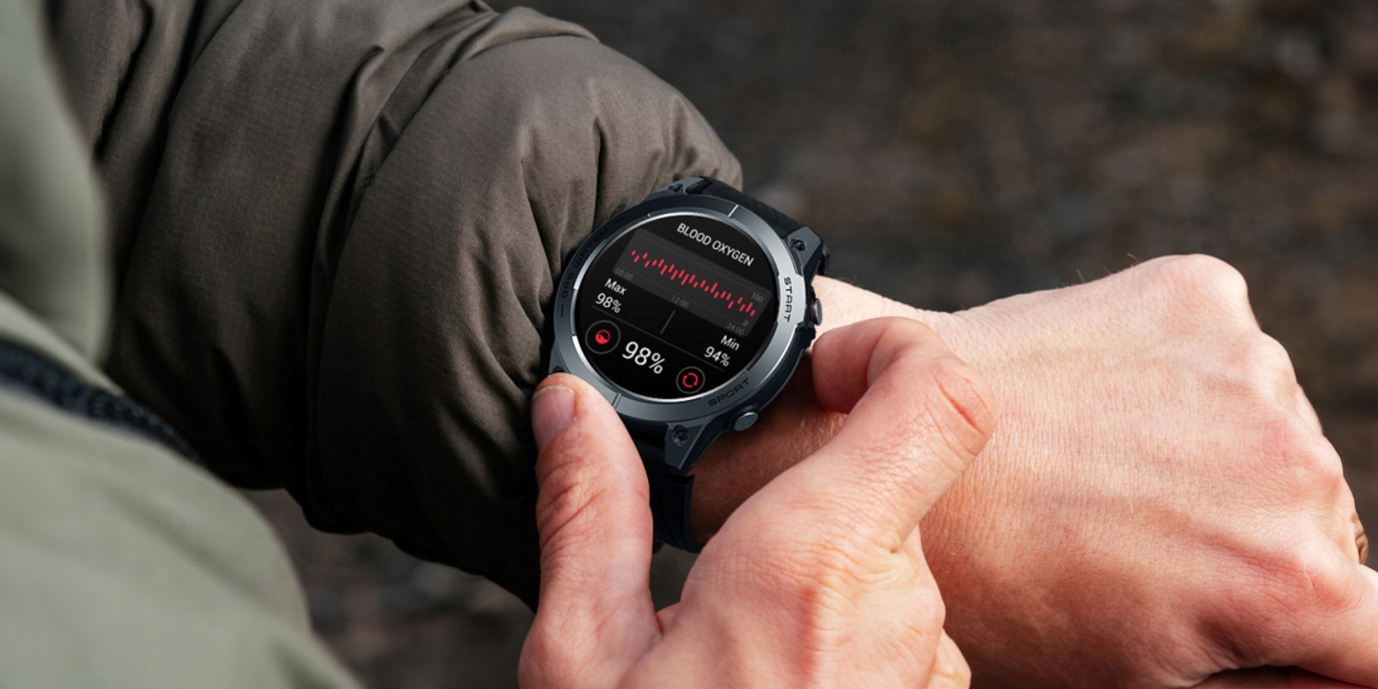 Smartwatch  Zeblaze Stratos 3 - czarny