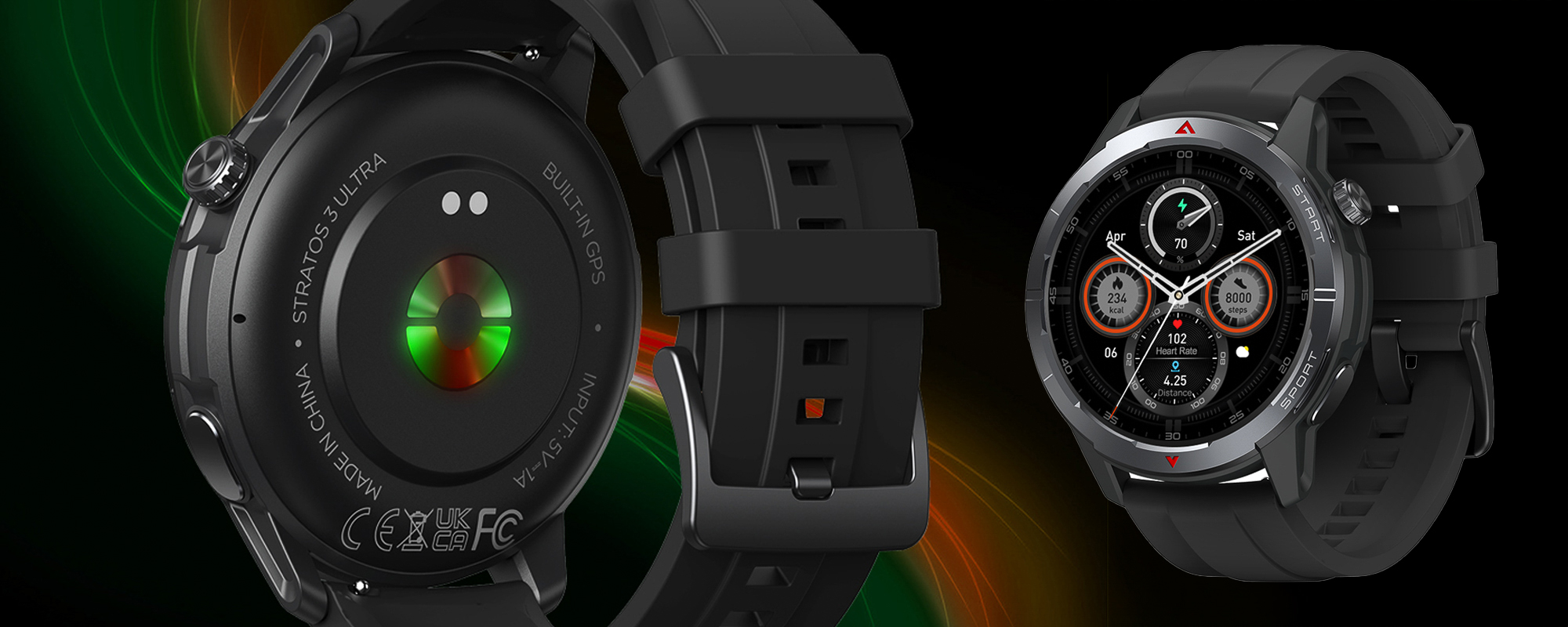 Smartwatch Zeblaze Stratos 3 Ultra - czarny