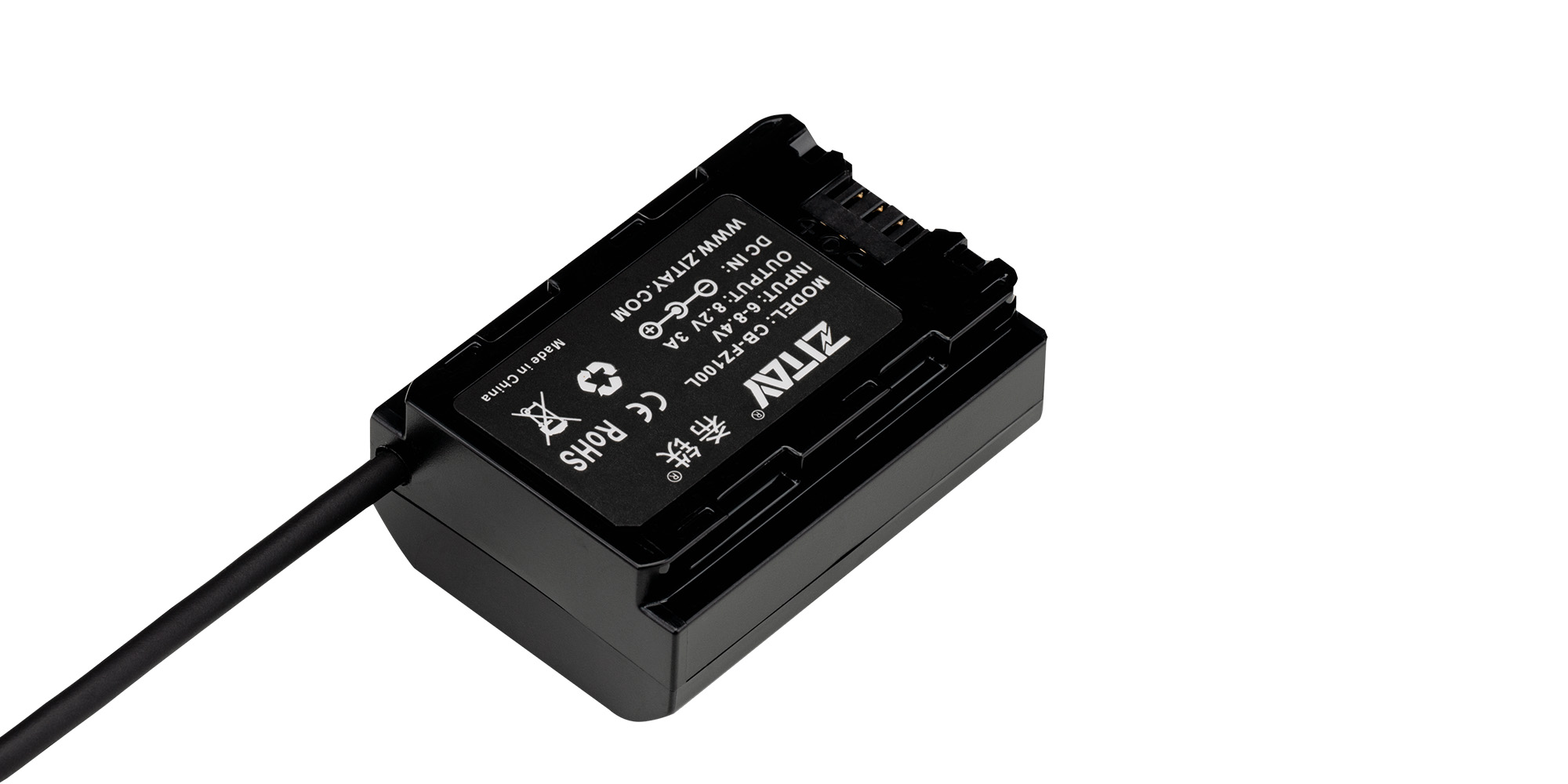 Adapter zasilania Zitay DJI Ronin USB-C RS2 do NP-FZ100 - Wydłużony czas pracy aparatu