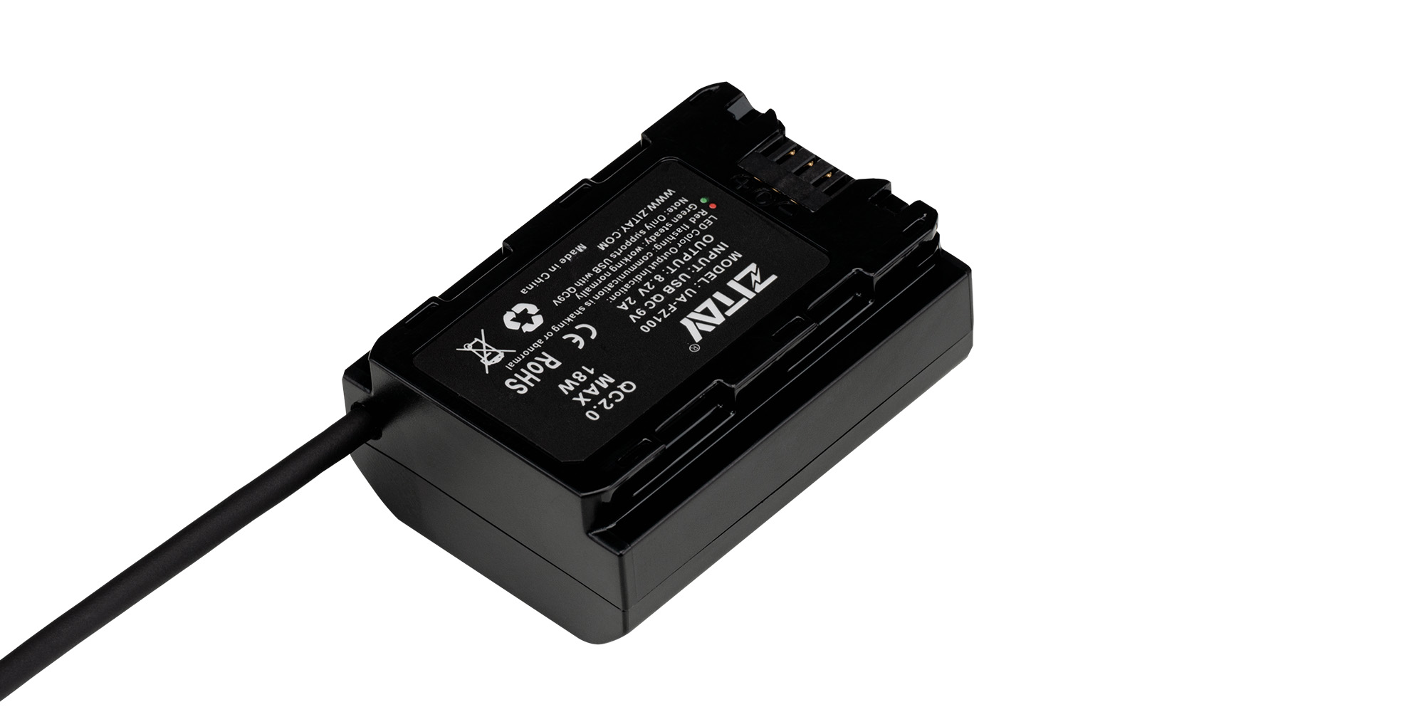 Adapter zasilania Zitay USB do NP-FZ100 - Kontrola prawidłowego zasilania